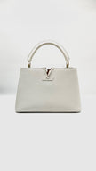 Preowned. LV Capucines BB Snow GHW. MCHIP|7896
