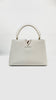 Preowned. LV Capucines BB Snow GHW. MCHIP|7896