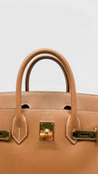 Preowned. Hermes Birkin Hac 32 Gold Epsom GHW. P26M|14032