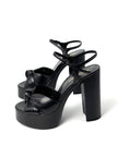 Preowned. Ysl Bianca Platform Sandals Black. 38|8613
