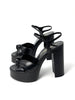 Preowned. Ysl Bianca Platform Sandals Black. 38|8613