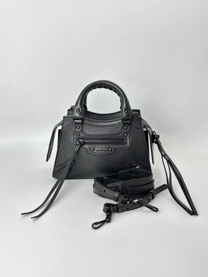Unused. Balenciaga Neo Classic Mini So Black|5883