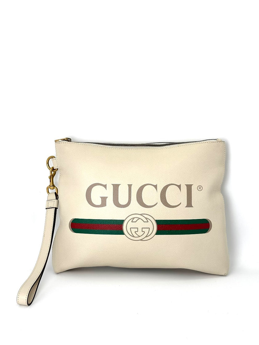 Like New. Gucci Clutch White. 572770-527066|6273