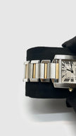 Preowned. Cartier Tank White Dial Roman YG/Steel 32mm|16356