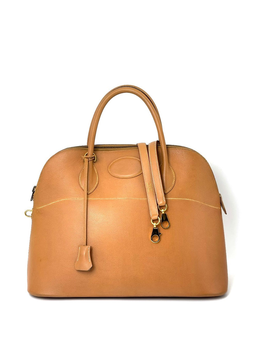 Preowned. Hermes Bolide 35 Natural. A square 21|8012