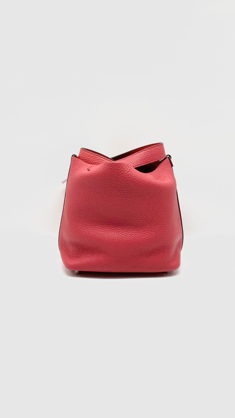 Preowned. Hermes Picotin 18 Tricolor Rose Extreme/Rouge De Coeur/Rose Mexico Togo PHW. YAM007UH|14294