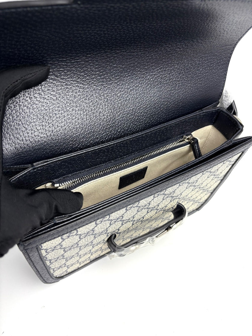 Brand New. Gucci Horsebit 1995 Small Shoulder Bag GG Supreme Canvas|12916