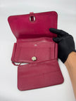 Preowned. Hermes Dogon Wallet Rubis|6987
