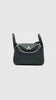 Preowned. Hermes Mini Lindy Clemence Black GHW. YCT599CZ|10307