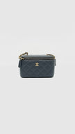 Brand New. Chanel Small Pearl Crush Vanity Case Gray Lambskin GHW. C2P0G450|15120
