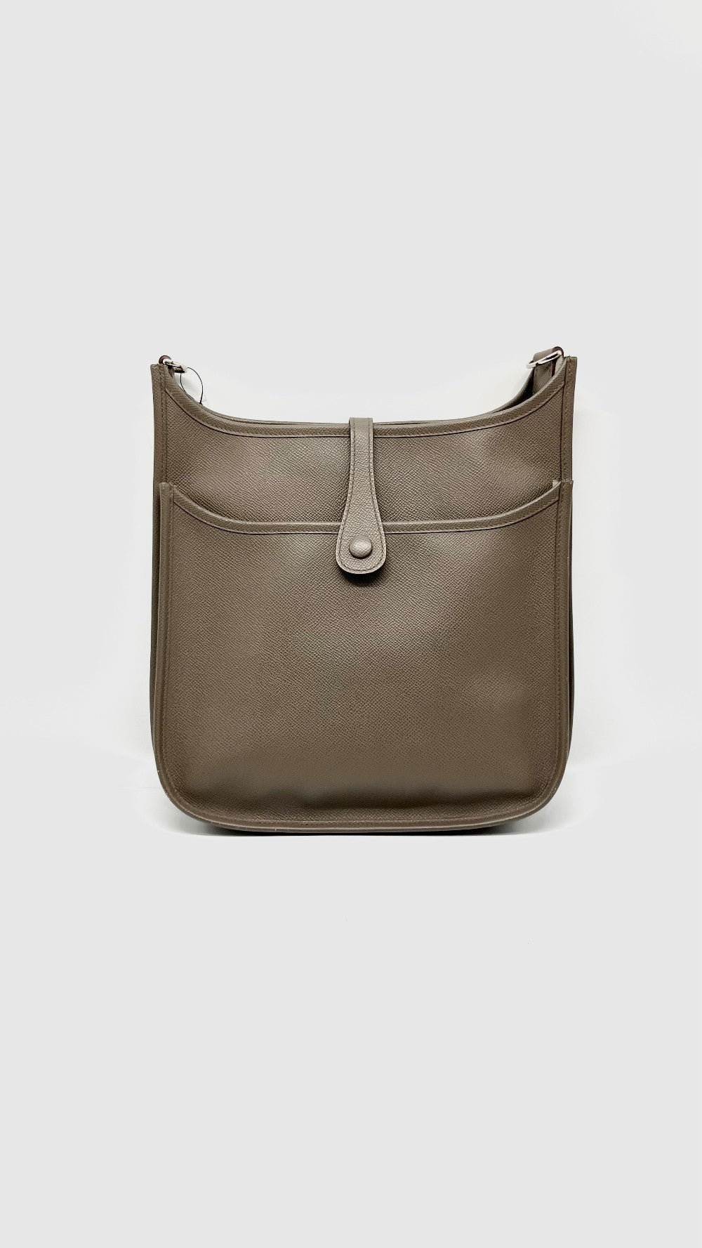 Preowned. Hermes Evelyne PM Etain Epsom PHW. JQ99|11645