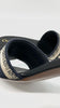 Unused. Dior Dway Sandal Deep Blue Embroidered.36.5|10534