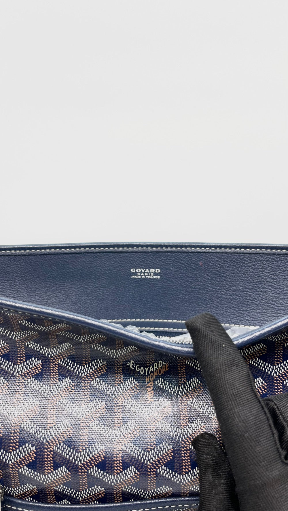 Preowned. Goyard Bourgogne Tote Blue. SOA020232|13979