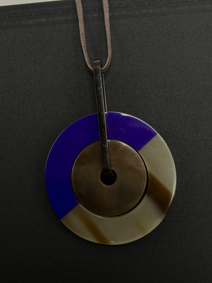 Preowned. Hermes Eclipse Pendant Violet|10991