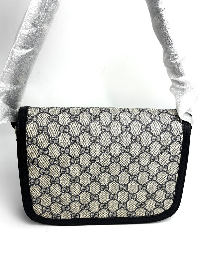 Brand New. Gucci Horsebit 1995 Small Shoulder Bag GG Supreme Canvas|12903