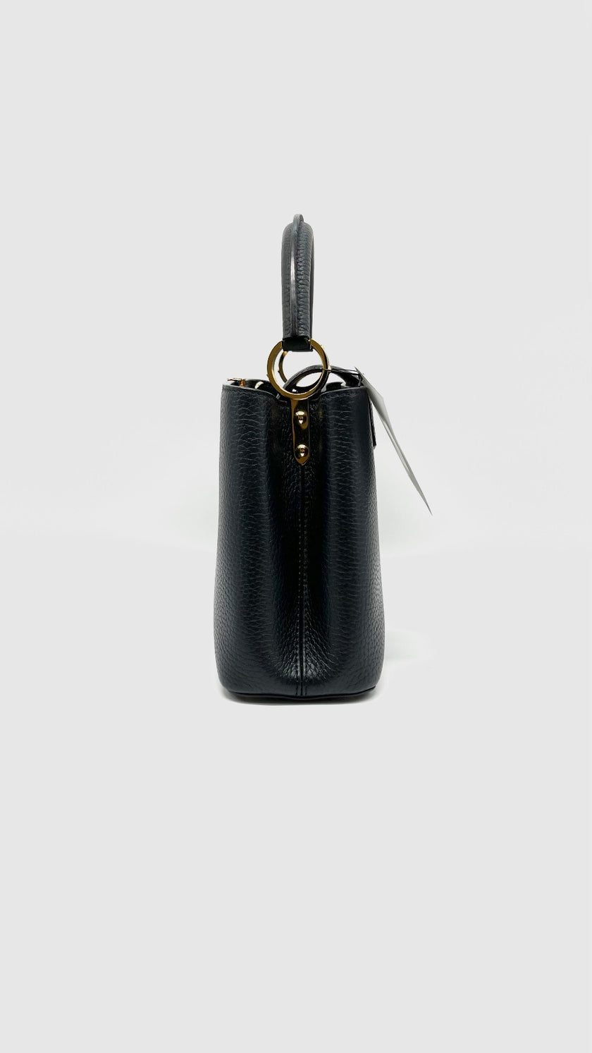 Preowned. LV Capucines BB Black GHW|12212