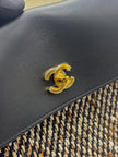 Brand New. Chanel XXL Urban Essential Shopping Tote Black Calfskin/Multi Tweed GHW. XAJLP0T8|17118
