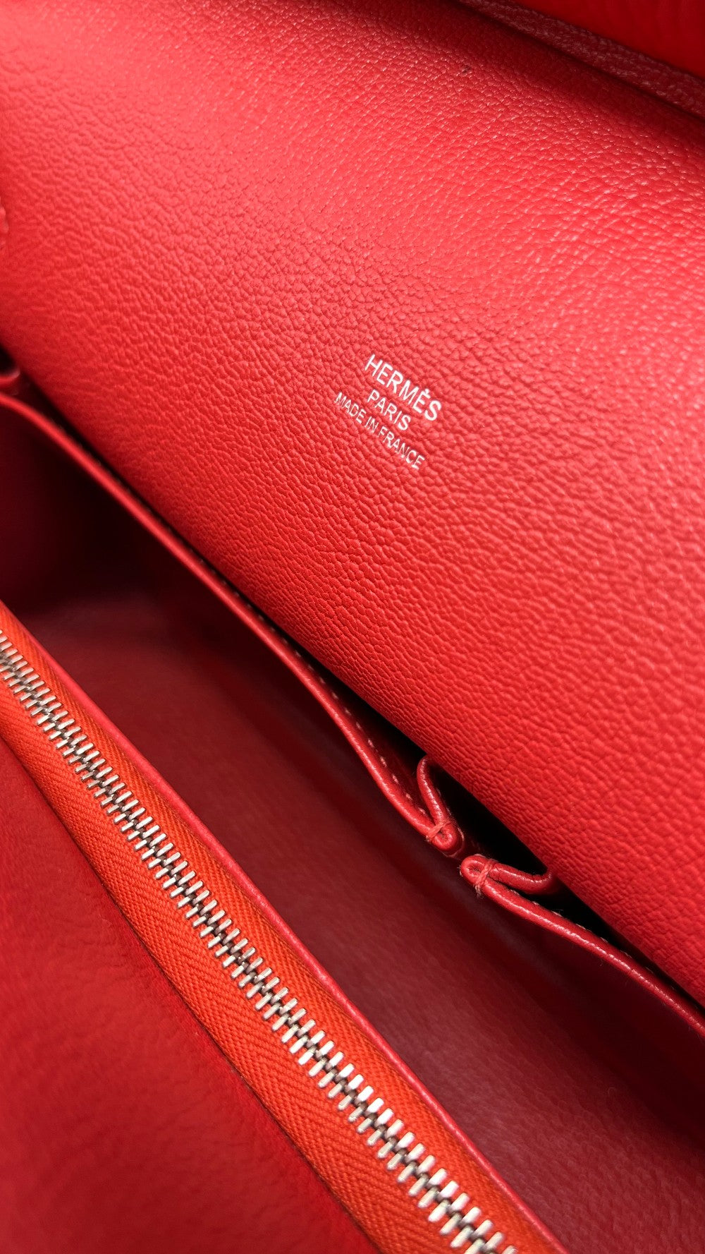 Preowned. Hermes Jypsiere 28 Rose Jaipur Togo PHW. TSA005YU|7777