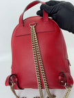 Preowned. Gucci Soho Chain Backpack Red|6394