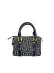Preowned. Dior Trotter Navy Blue Canvas. CP0070|12385