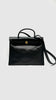 Likew New. Hermes Herbag 31 Black Coated Canvas GHW. BTS005AU|13407