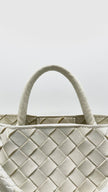 Preowned. Bottega Andiamo Small White GHW|15880