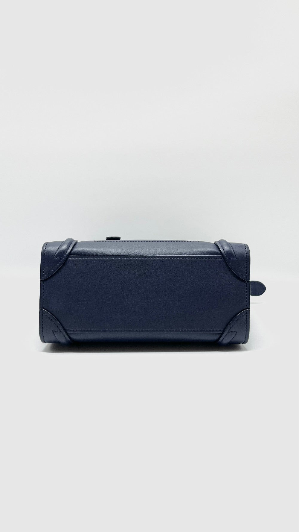 Preowned. Celine Nano Luggage Blue GHW|5061