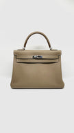 Preowned. Hermes Kelly 32 Etoupe Togo PHW. RM144|13067