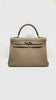 Preowned. Hermes Kelly 32 Etoupe Togo PHW. RM144|13067