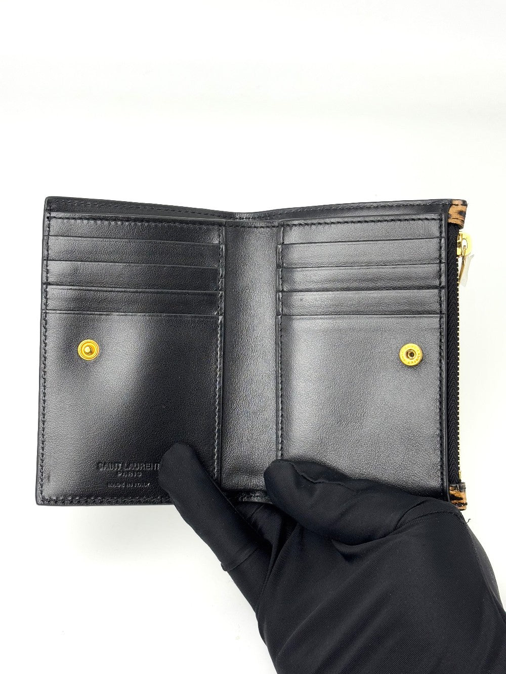 Brand New. YSL Bifold Wallet Leopard|7173