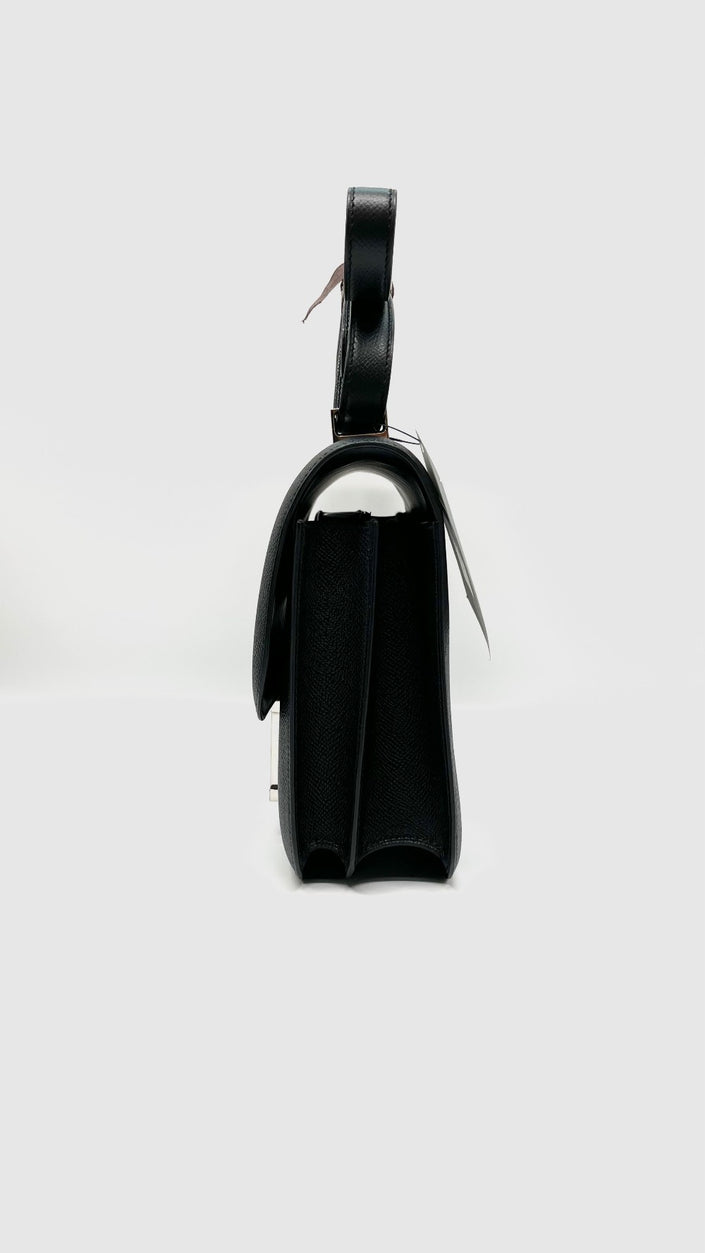 Unused. Hermes Constance 24 Black Epsom PHW. CHT917BT|9679