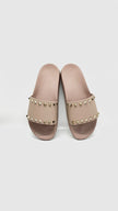 Brand New. Valentino Rockstud Poudre Slides Size 41. HP076|11229