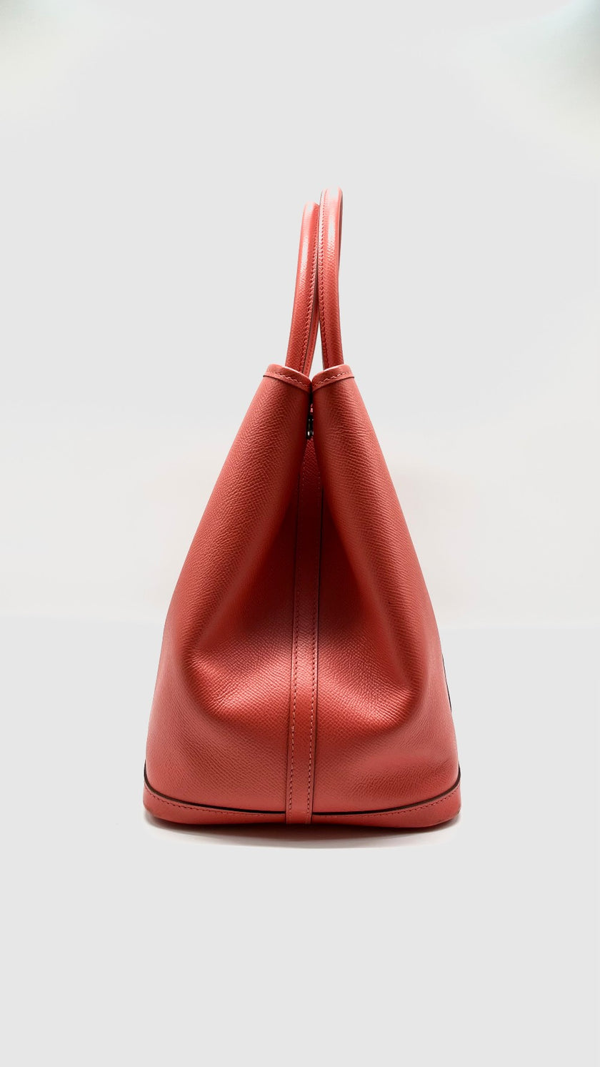 Preowned. Hermes GPT 36 Rose Jaipur Epsom PHW. AM003UH|11735