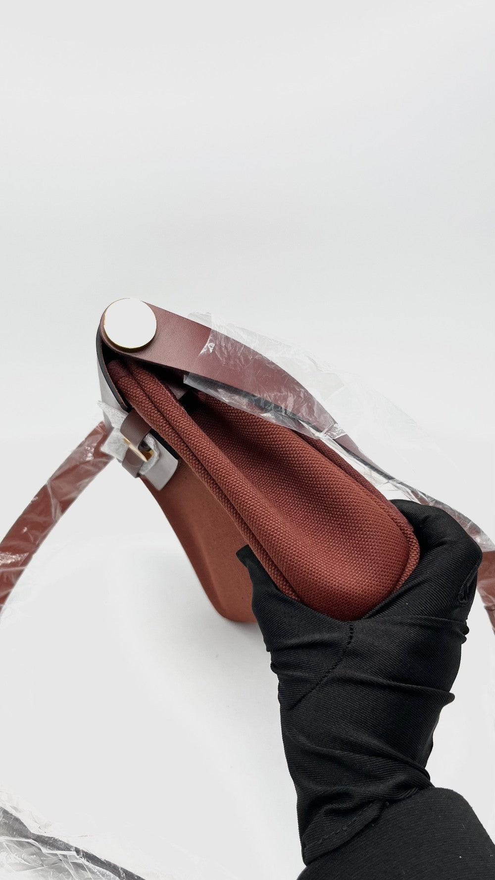 Brand New. Hermes Herbag Mini Rouge H Toile Canvas GHW. KTS005AU|16809