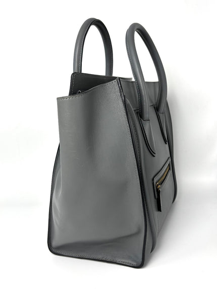 Preowned. Celine Mini Luggage Gray. FGA0152|9502