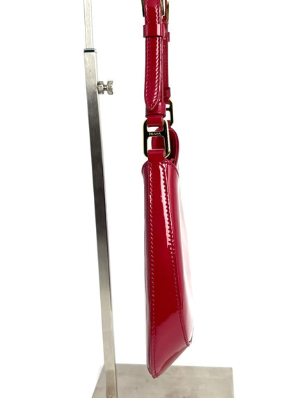 Preowned. Prada Cleo Small Cherry Patent GHW|12484