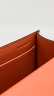 Preowned. Hermes Geta Orange Chevre PHW. UPU009NI|10210