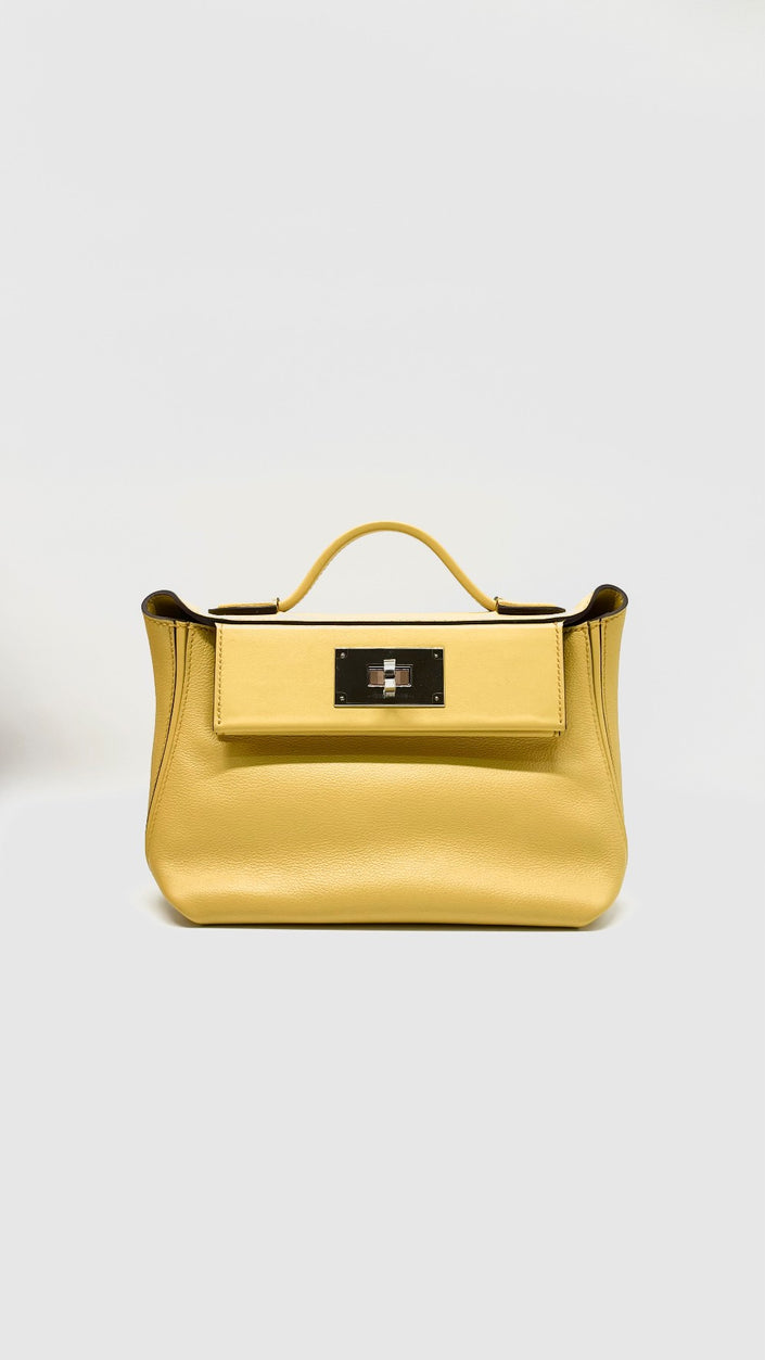 Unused. Hermes 24/24 Mini Sun Evercolor/Veau Swift. BIT105GC|9741