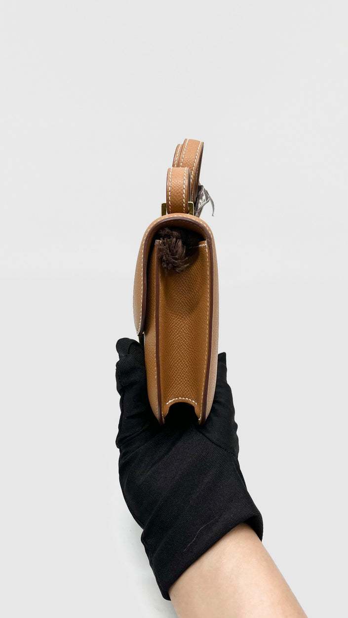 Brand New. Hermes Constance Elan Gold Epsom GHW. WMS792DY|14874