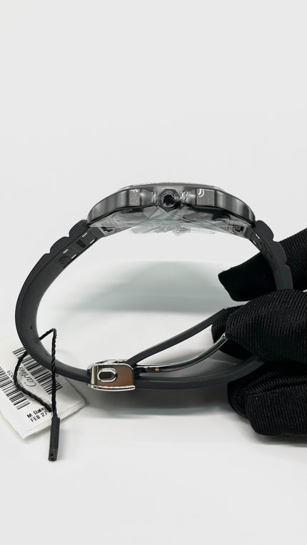 Brand New. Cartier Santos Large ADLC Black Rubber Strap|5593