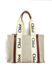 [SALE] Preowned. Chloe Woody Medium White/Brown|11100