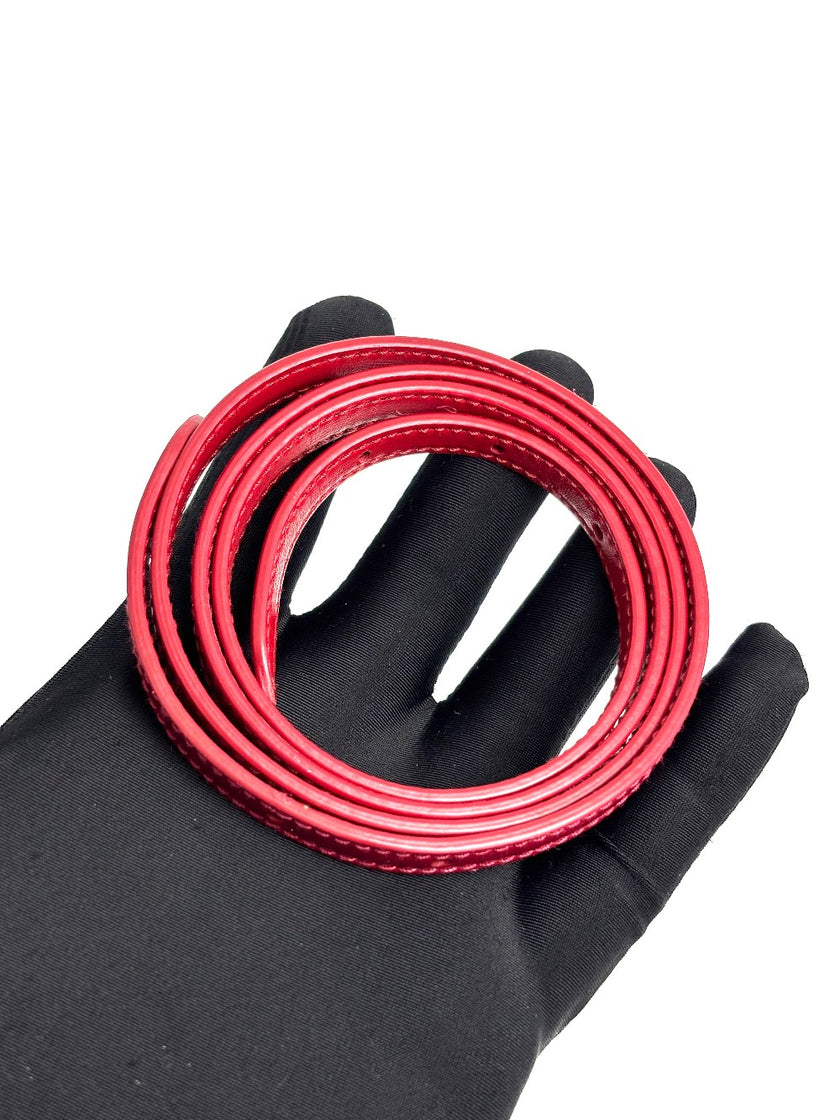 Preowned. Prada Cleo Small Cherry Patent GHW|12489