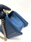 Preowned. Chanel Leboy Small Blue Caviar GHW. 27805471|17522