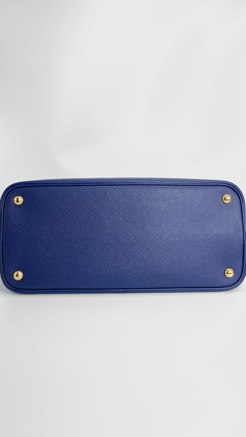 Preowned. Prada Saffiano Two Way Blue|4467