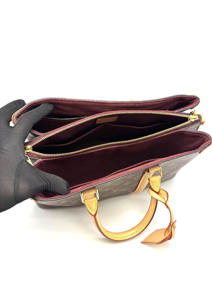 Preowned. LV Soufflot Monogram Canvas MM GHW Microchip|17999