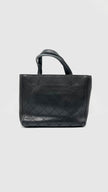 Preowned. Chanel Black Stitched Hampton Grain Calf. 18386753|10569