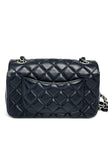 Preowned. Chanel Mini Rectangular Flap Black SHW Lambskin. 28516584|13211
