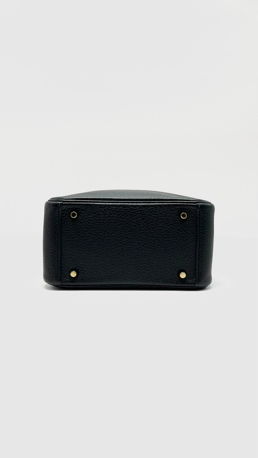 Preowned. Hermes Mini Lindy Clemence Black GHW. YCT599CZ|10312