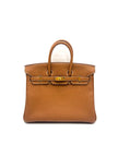 Like New. Hermes Birkin 25 Gold Togo GHW. XMA129AK|17924