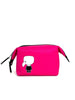 Unused. Karl Lagerfeld Pouch bag Nylon Pink|12466